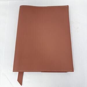 Leather Book Cover B5 Hemlock & Oak Size | Custom Handmade Light Cognac Pink